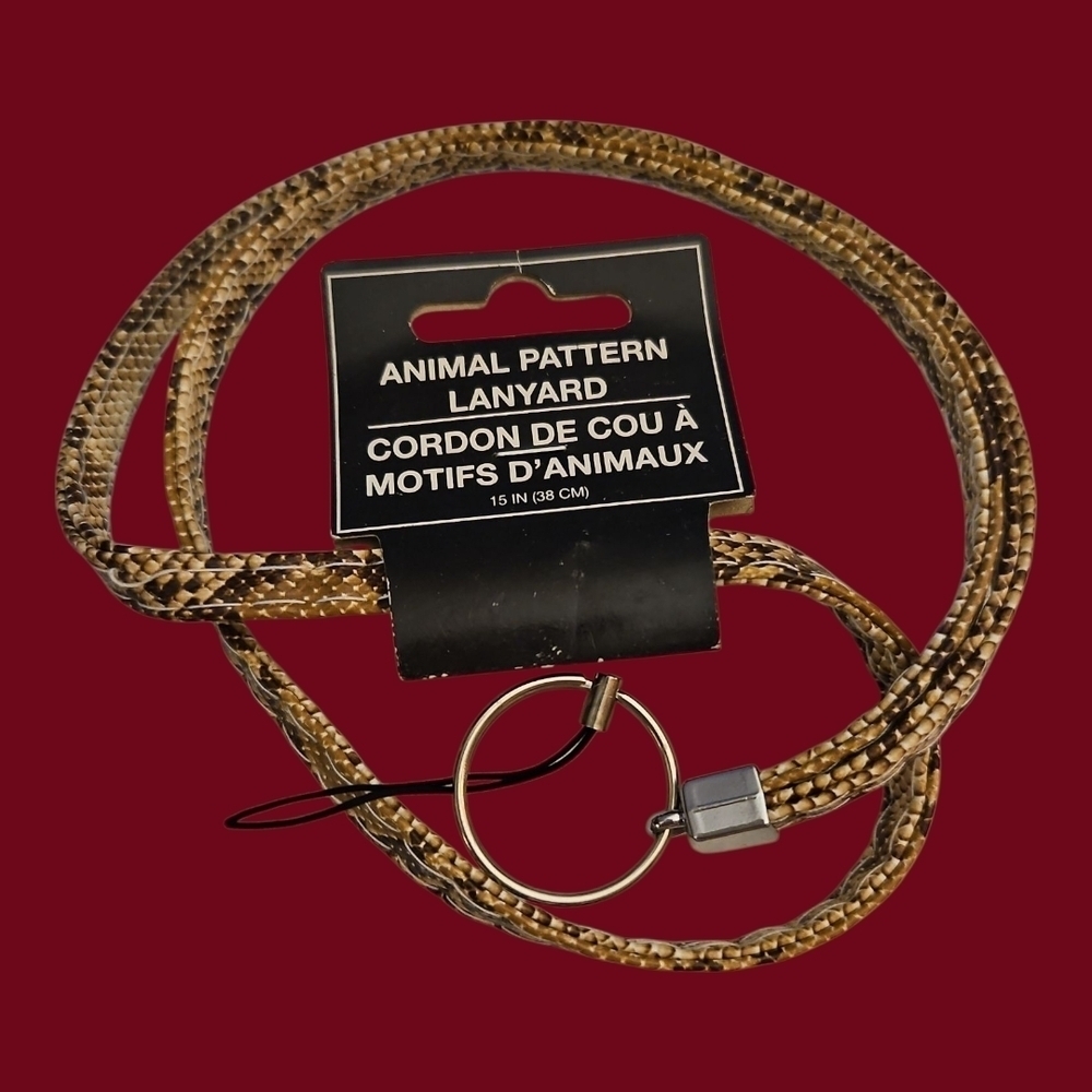 5/$25 Snakeskin Pattern Cellphone Key Ring Lanyard